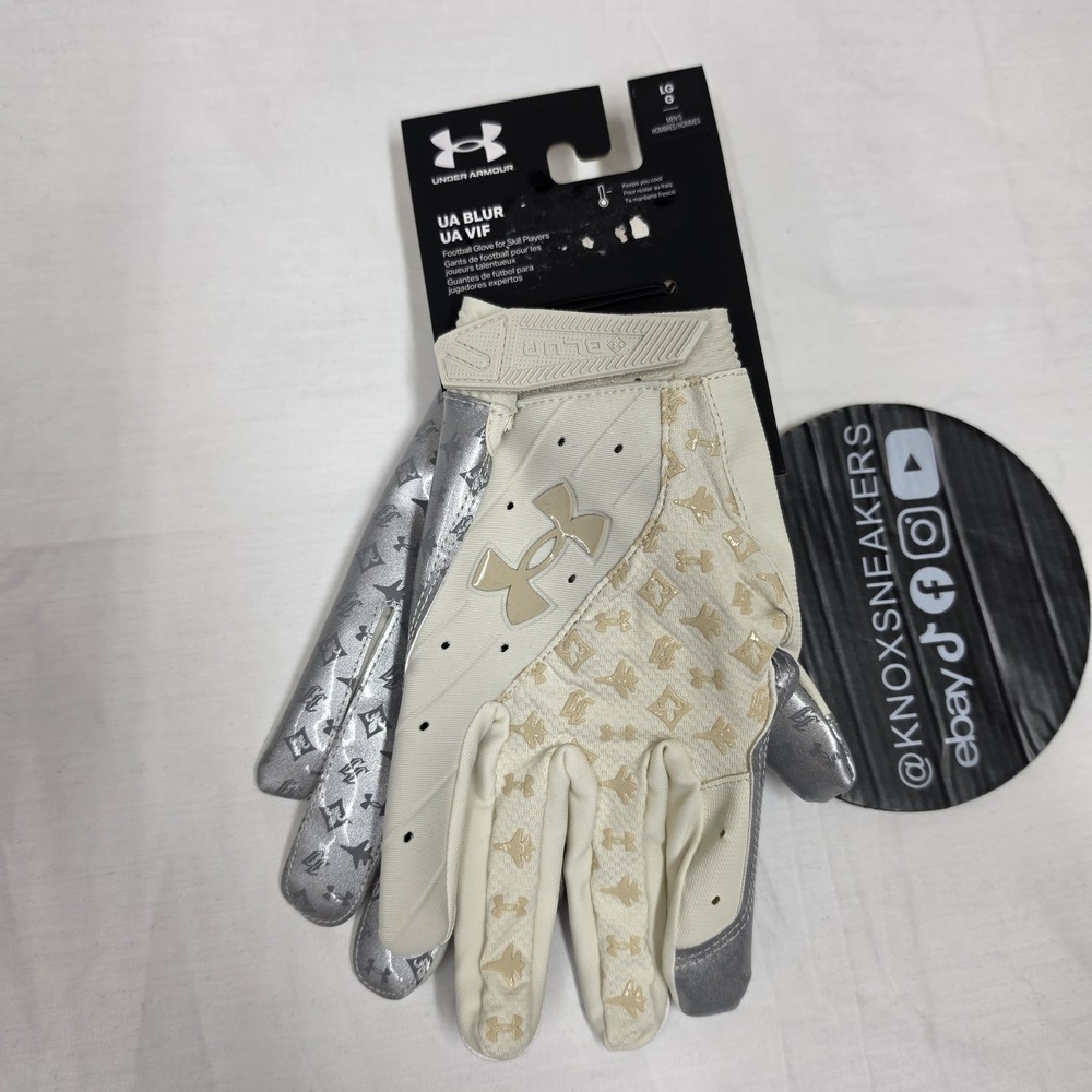 Under Armour Blur X Justin Jefferson Football Receiver Gloves Men's Size Large